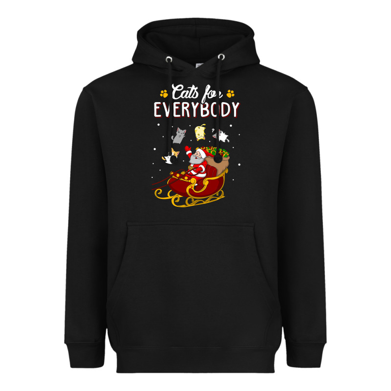 Cats For Everybody Cat Christmas Ugly Christmas Sweatshirt Heavyweight Hoodie by artisFamous | Teevron