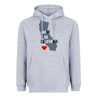 Heather Grey made in california Heavyweight Hoodie - artisFamous