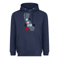 Navy made in california Heavyweight Hoodie - artisFamous