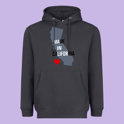 Made In California Heavyweight Hoodie Designed By Artisfamous