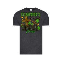 Vintage Black St. Patrick's knows Jesus arose Vintage Tee - FaDigitalArtStudio