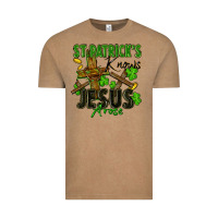 Vintage Coffee St. Patrick's knows Jesus arose Vintage Tee - FaDigitalArtStudio