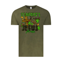 Vintage Olive St. Patrick's knows Jesus arose Vintage Tee - FaDigitalArtStudio