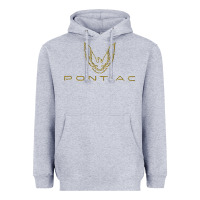 Heather Grey trans am 18 Heavyweight Hoodie - artisFamous