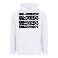 White soundbwoy Heavyweight Hoodie - artisFamous