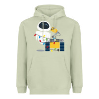 Matcha wall e eve christmas light wrap graphic t shirt Heavyweight Hoodie - artisFamous