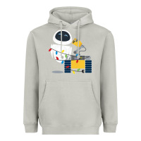 Moon Dust wall e eve christmas light wrap graphic t shirt Heavyweight Hoodie - artisFamous