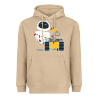 Mushroom wall e eve christmas light wrap graphic t shirt Heavyweight Hoodie - artisFamous