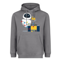 Storm wall e eve christmas light wrap graphic t shirt Heavyweight Hoodie - artisFamous