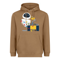 Toasted Coconut wall e eve christmas light wrap graphic t shirt Heavyweight Hoodie - artisFamous