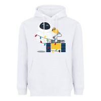 White wall e eve christmas light wrap graphic t shirt Heavyweight Hoodie - artisFamous