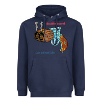 Navy Double Barrel Heavyweight Hoodie - artisFamous