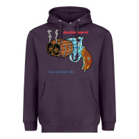 Plum Double Barrel Heavyweight Hoodie - artisFamous