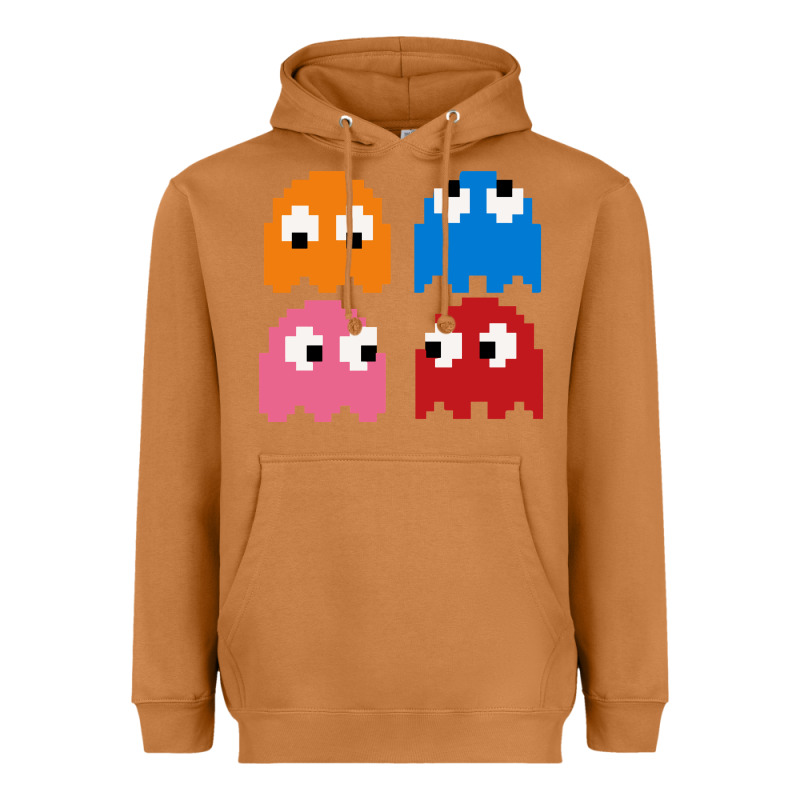 Pacman Ghosts Cool Retro 80s Heavyweight Hoodie by artisFamous | Teevron