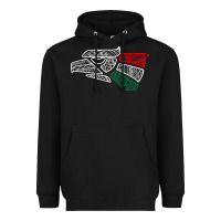 Black mexico flag Heavyweight Hoodie - artisFamous