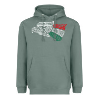 Sage mexico flag Heavyweight Hoodie - artisFamous