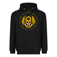 Black mighty eighth   8th air force Heavyweight Hoodie - artisFamous