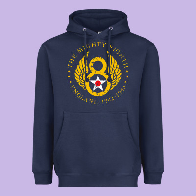 Mighty Eighth   8th Air Force Heavyweight Hoodie Designed By Artisfamous