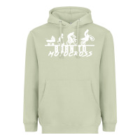 Matcha motocross motocicleta evolución offroad Heavyweight Hoodie - artisFamous