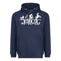 Motocross Motocicleta Evolución Offroad Heavyweight Hoodie | Teevron