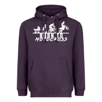 Plum motocross motocicleta evolución offroad Heavyweight Hoodie - artisFamous