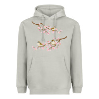 Moon Dust cherry blossom sakura with bird Heavyweight Hoodie - artisFamous