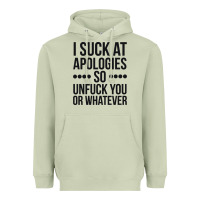 Matcha i suck at apologies so unfuck you or whatever swearing black Heavyweight Hoodie - artisFamous