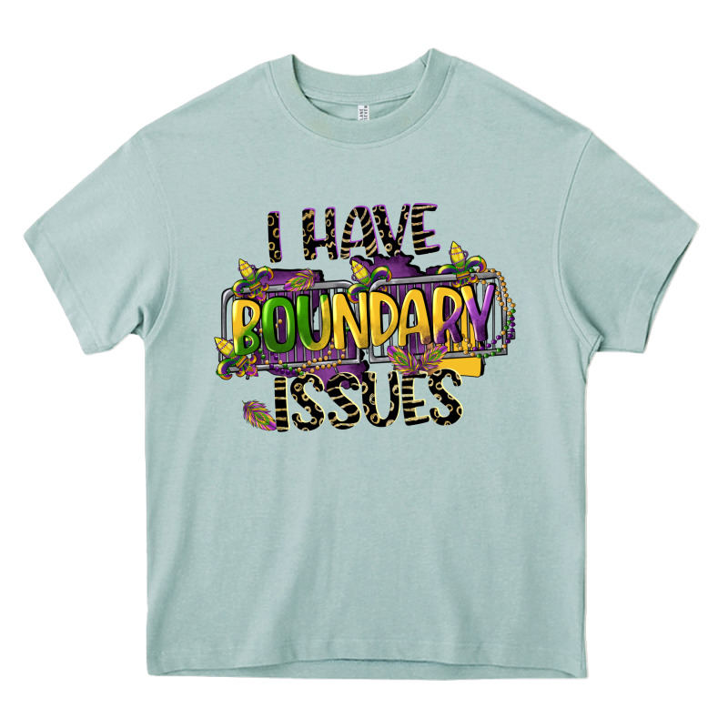 I Have Boundary Issues Heavy Core Tee by CowGirlArtShop | Teevron