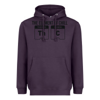 Plum mens the element of chill thc marijuana joke black Heavyweight Hoodie - artisFamous