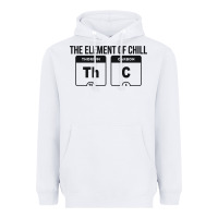 White mens the element of chill thc marijuana joke black Heavyweight Hoodie - artisFamous