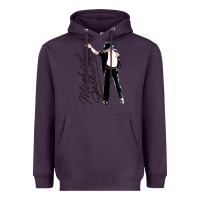 Plum Michael Jackson Heavyweight Hoodie - artisFamous