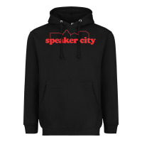 Black speaker city Heavyweight Hoodie - artisFamous