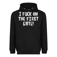 Black i f'ck on the first date Heavyweight Hoodie - artisFamous