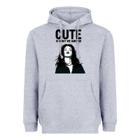 Heather Grey cute is what we aim for Heavyweight Hoodie - artisFamous