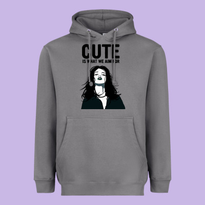 Cute Is What We Aim For Heavyweight Hoodie Designed By Artisfamous