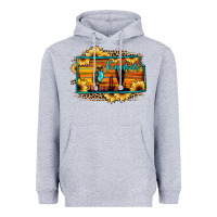 Heather Grey kansas owl sunset sunflower map Heavyweight Hoodie - JahusDesignShop