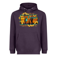 Plum kansas owl sunset sunflower map Heavyweight Hoodie - JahusDesignShop