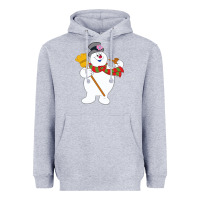Heather Grey Frosty The Snowman New Sku Heavyweight Hoodie - artisFamous