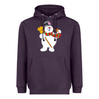 Plum Frosty The Snowman New Sku Heavyweight Hoodie - artisFamous