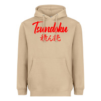 Mushroom TSUNDOKU JAPANESE TYPOGRAPHY Heavyweight Hoodie - artisFamous