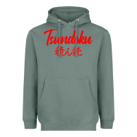 Sage TSUNDOKU JAPANESE TYPOGRAPHY Heavyweight Hoodie - artisFamous