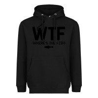 Black where's the fish Heavyweight Hoodie - artisFamous