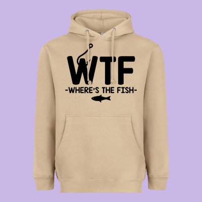 Where's The Fish Heavyweight Hoodie Designed By Artisfamous