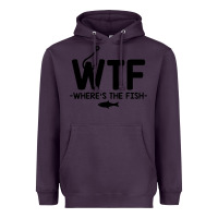 Plum where's the fish Heavyweight Hoodie - artisFamous