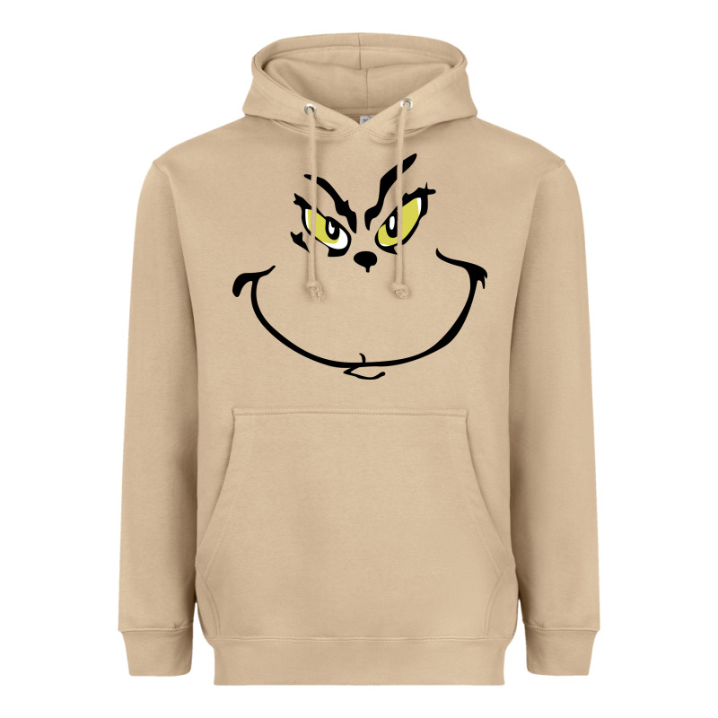 Grinch Face Heavyweight Hoodie by artisFamous | Teevron