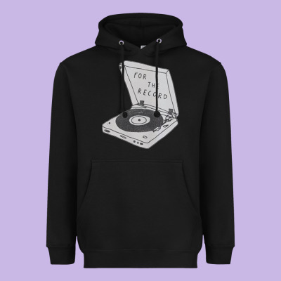 For The Record Heavyweight Hoodie Designed By Artisfamous