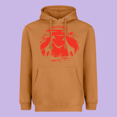 Giraffe Heavyweight Hoodie Designed By Artisfamous