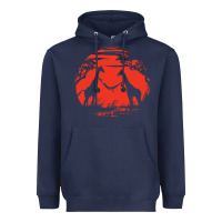 Navy giraffe Heavyweight Hoodie - artisFamous