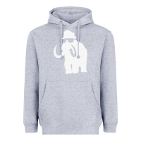 Heather Grey mammoth Heavyweight Hoodie - artisFamous