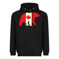 Black Canadian Bear Heavyweight Hoodie - artisFamous